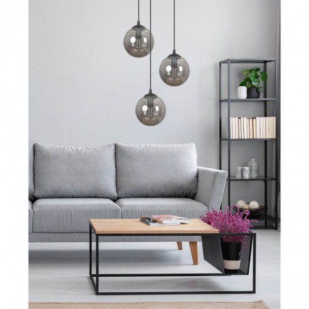 Lampe de suspension Fedora Graphite (3 lumieres)