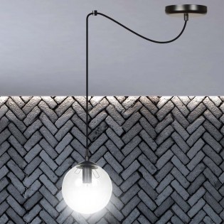 Lampe de plafond Fedora Transparent