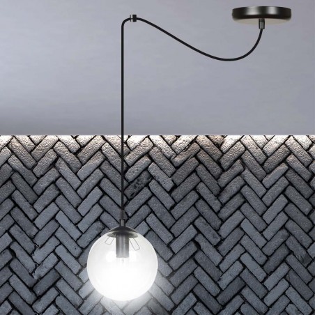 Lampe de plafond Fedora Transparent