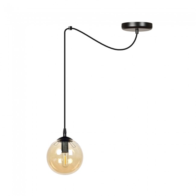 Lampe de plafond Fedora Ambre