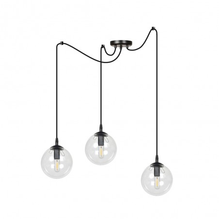 Lampe de suspension Fedora Transparent (3 lumieres)