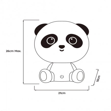 Lámpe a poser pour enfants á LED Dodo Panda (3W)