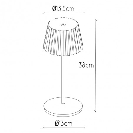 Lampe de table LED portable Justine (2W)