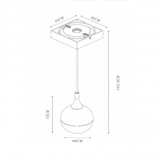 Lampe de suspension pour bains Favori