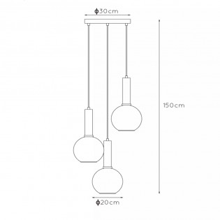 Lampe de suspension Marius (3 lumieres)