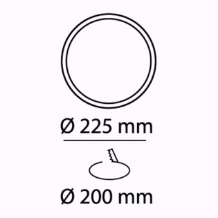 Downlight LED Kaju Rond Blanc (30W)