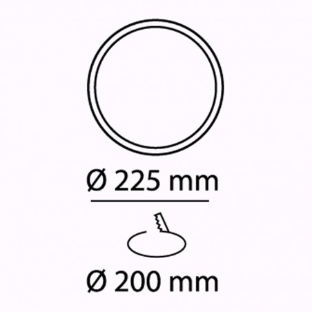 Downlight LED Kaju Rond Blanc (30W)