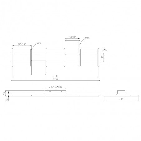 Plafonnier á LED Harper Dimmable (42W)