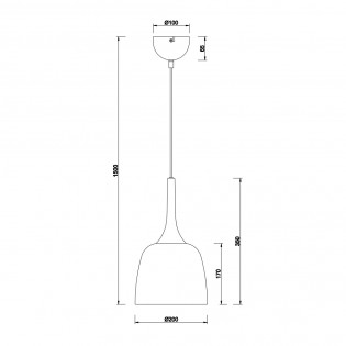 Lampe de plafond Chiron