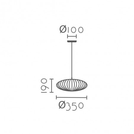 Lampe a suspension Oval II