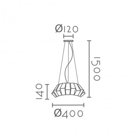 Lampe a suspension Palmera