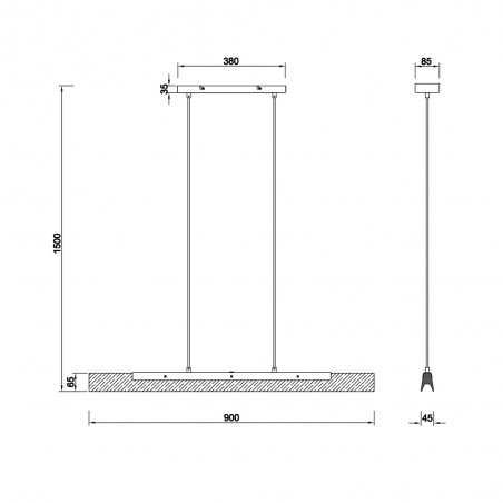 Suspension á LED Kerala Dimmable (25W)