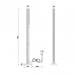 Lampadaire á LED Kerala Dimmable (16W)