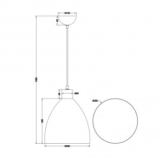 Lampe de plafond Jagger