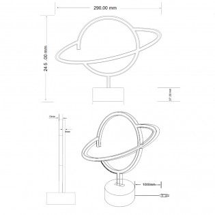 Lampe á poser á LED Planet (1.60W)