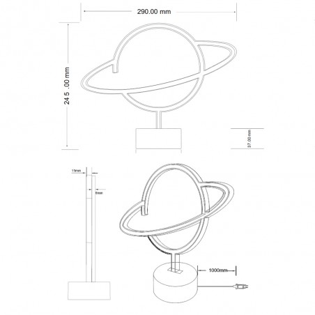 Lampe á poser á LED Planet (1.60W)
