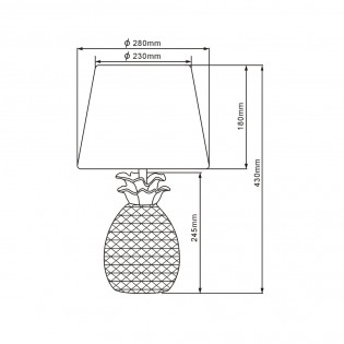 Lampe á poser Pineapple II
