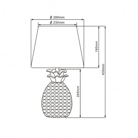 Lampe á poser Pineapple II