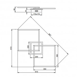 Plafonnier Led Arribo II (36W)