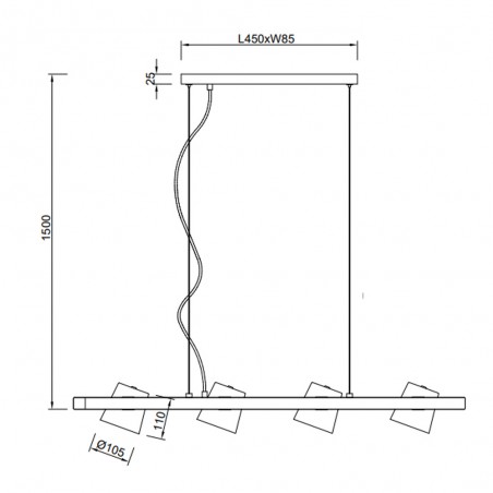 Lampe a suspension Bell