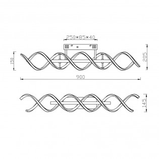 Plafonnier á LED Sequence Dimmable (41W)