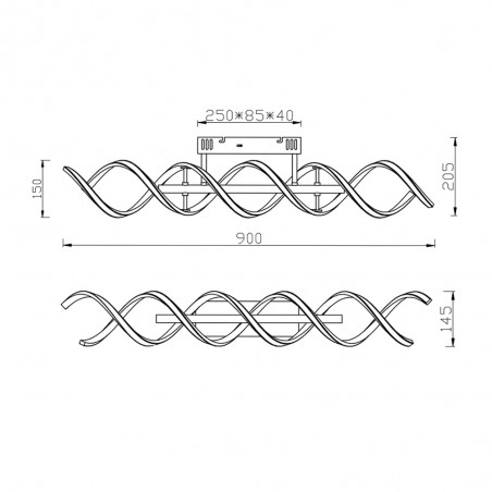 Plafonnier á LED Sequence Dimmable (41W)