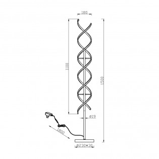 Lampadaire a LED Sequence Dimmable (32W)