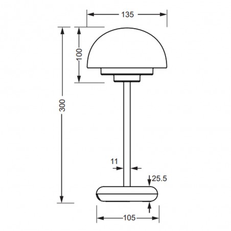 Lampe a poser Led Elliot (2W)