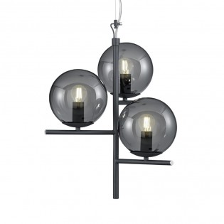 Lampe de plafond Pure Fumé (3 lumieres)