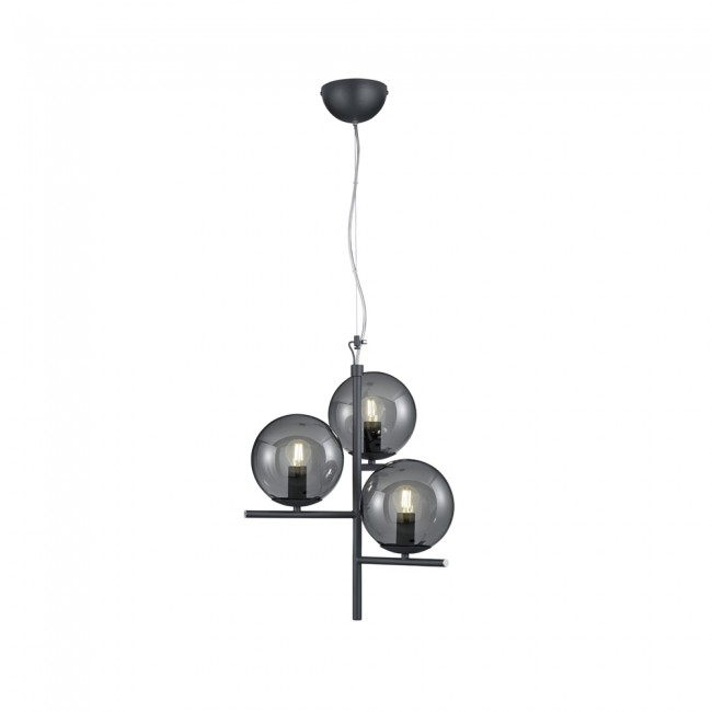 Lampe de plafond Pure Fumé (3 lumieres)