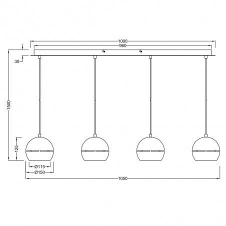 Lampe de plafond Fletcher