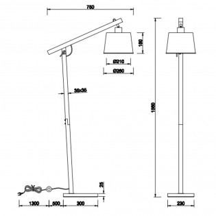 Lampadaire Harris