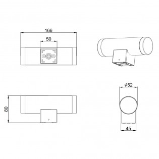 Applique á LED pour bains Ray (2x4W)