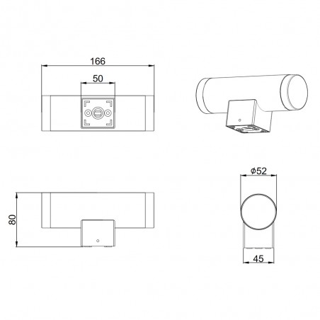 Applique á LED pour bains Ray (2x4W)