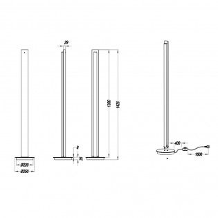 Lampadaire á LED Texel (15W)