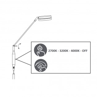 Lampadaire á LED Franklin Dimmable (6,5W)