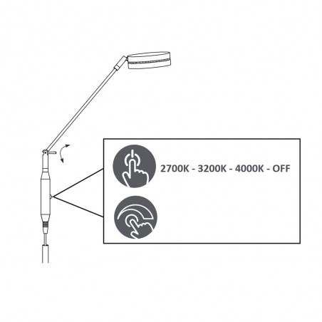 Lampadaire á LED Franklin Dimmable (6,5W)