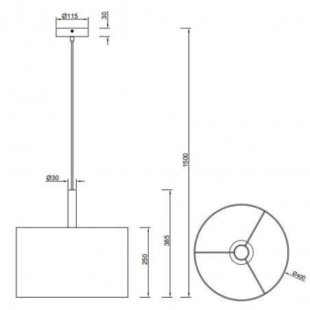 Lampe a suspension Korba