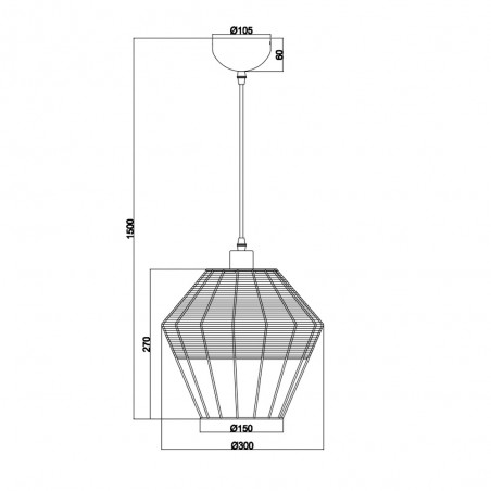Lampe de plafond Borka