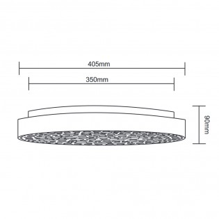 Plafonnier á LED Chizu RGB (22W)
