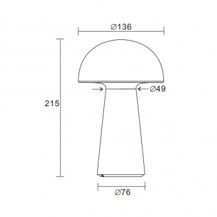 Lampe a poser Led Lennon (2W)