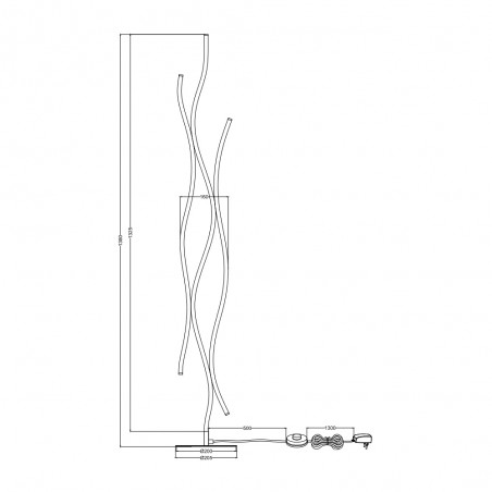 Lampadaire á LED Blaze Dimmable (28W)