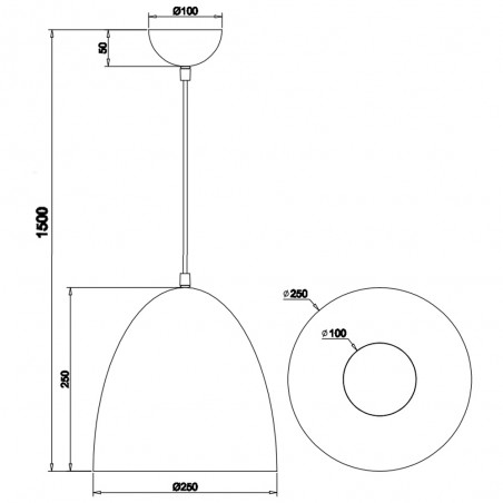 Lampe a suspension Tilda