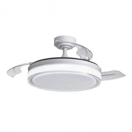 Ventilateur à LED avec pales rétractables Oroel Blanc CCT Dim (72W)
