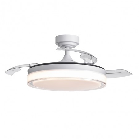 Ventilateur à LED avec pales rétractables Oroel Blanc CCT Dim (72W)