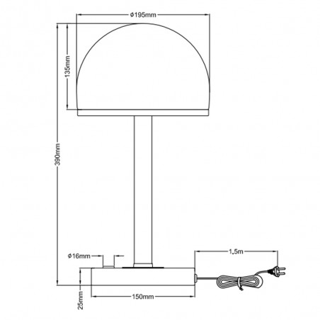 Lampe a poser Led Berlin (4,5W)