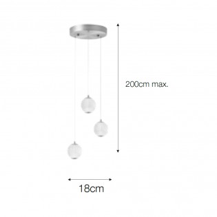 Suspension á LED Acrobat (3x5W)
