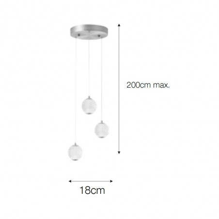 Suspension á LED Acrobat (3x5W)