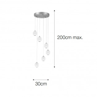Suspension á LED Acrobat (6x5W)