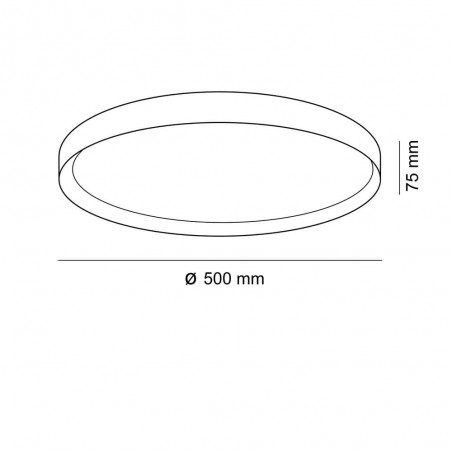 Plafonnier á LED Cres CCT (50W)